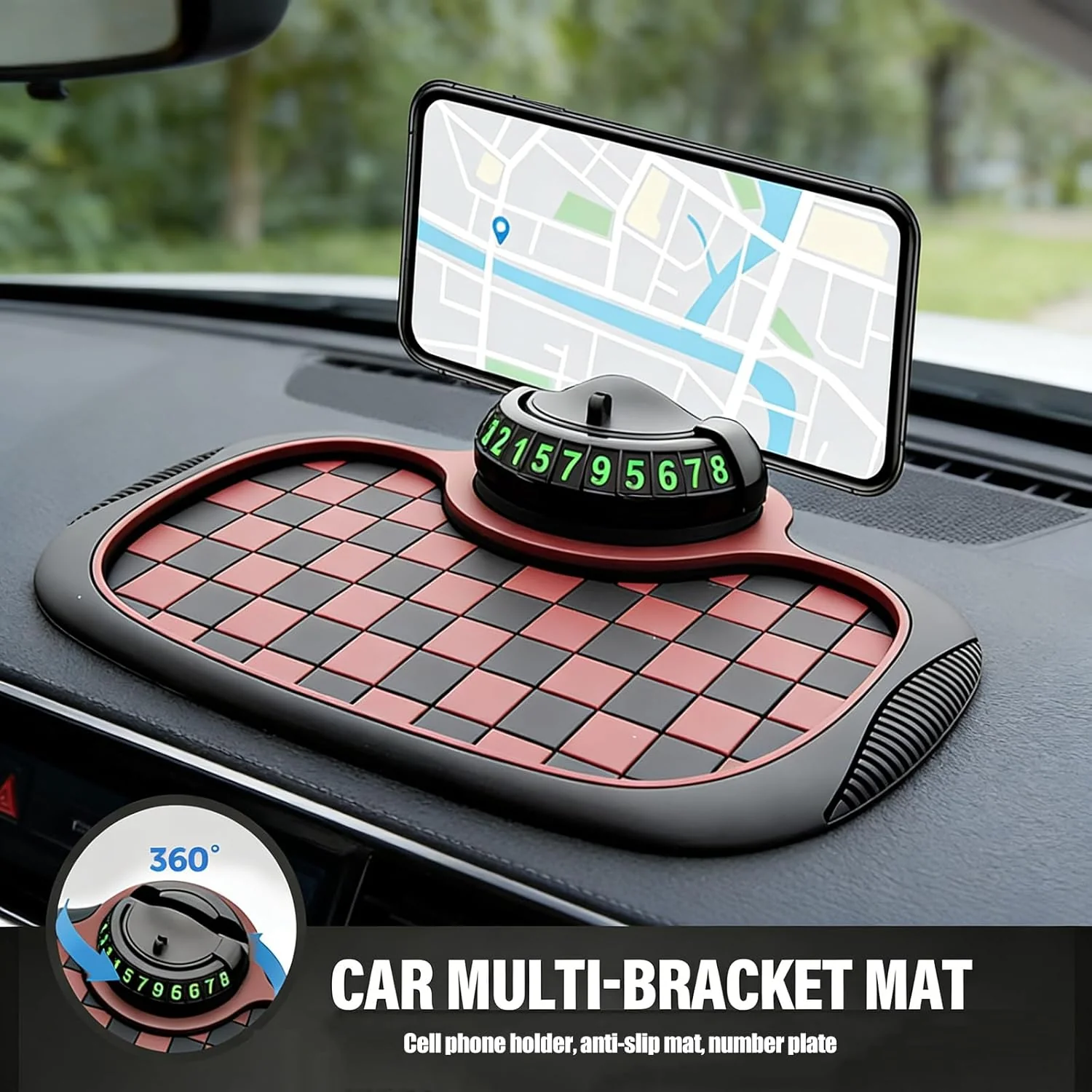 3-in-1 Car Dashboard Anti-Slip Mat - Image 2