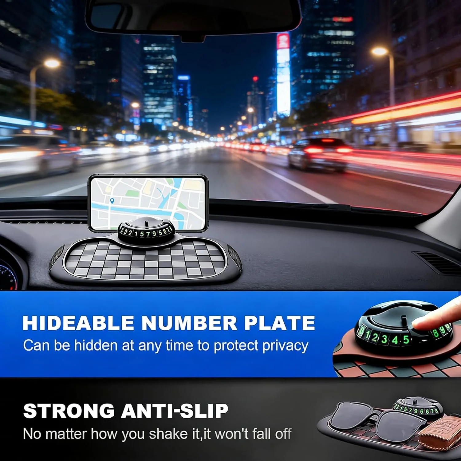 3-in-1 Car Dashboard Anti-Slip Mat - Image 3