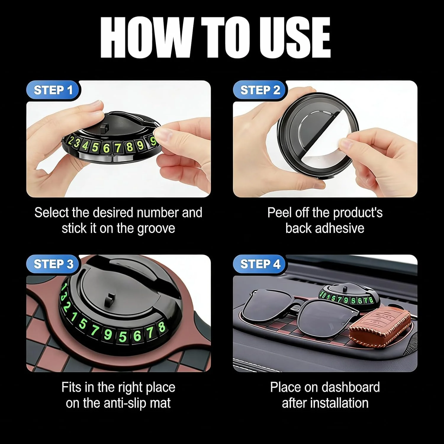 3-in-1 Car Dashboard Anti-Slip Mat - Image 4