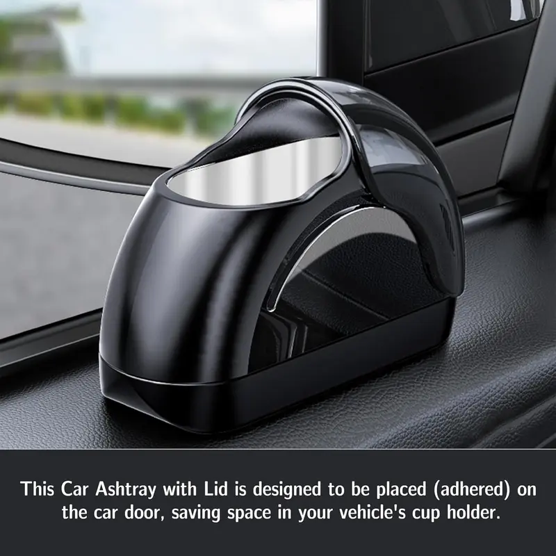 Automotive Car Ashtray with Lid - Image 4