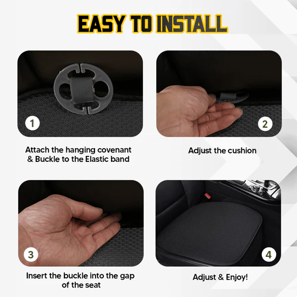 Breathable & Anti-Slip Viscose filament Car Seat Covers - Image 5
