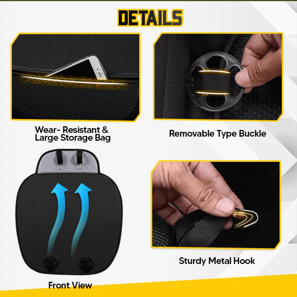 Breathable & Anti-Slip Viscose filament Car Seat Covers - Image 7
