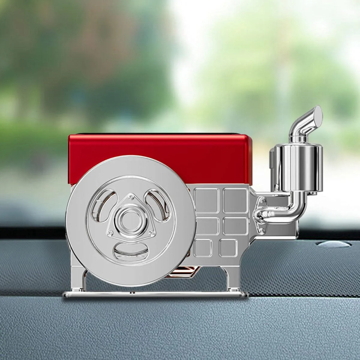 Solar-Powered Rotating Car Air Freshener & Aroma Diffuser - Image 2
