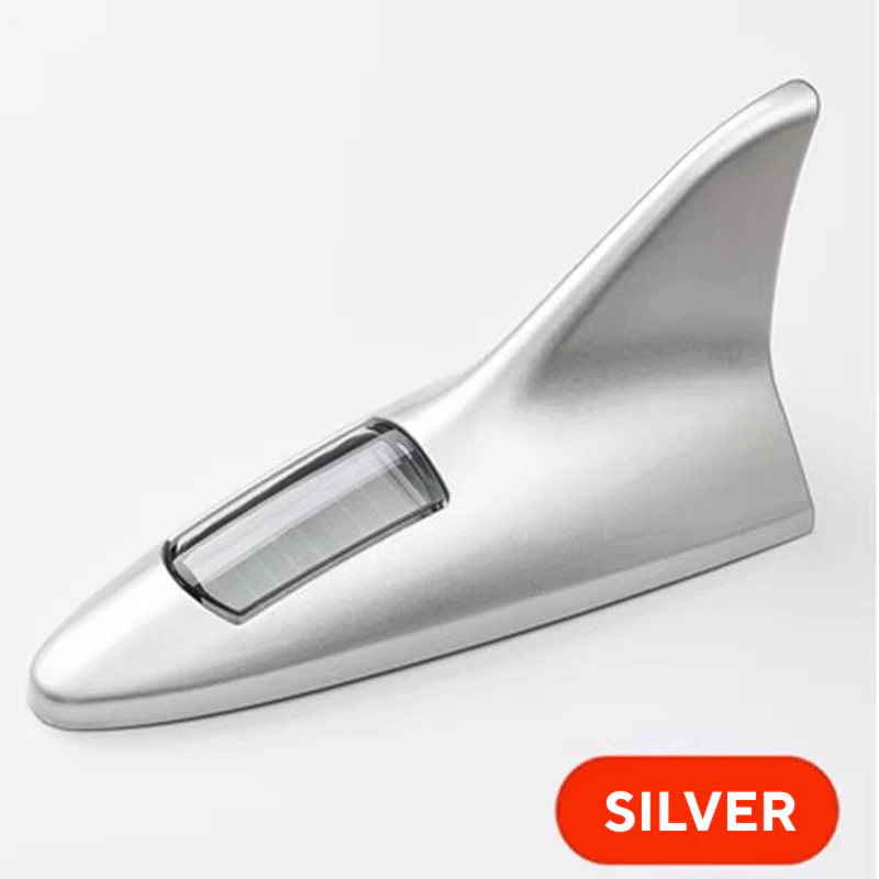 Solar Powered Shark Fin Antenna with LED Warning Light - Image 10