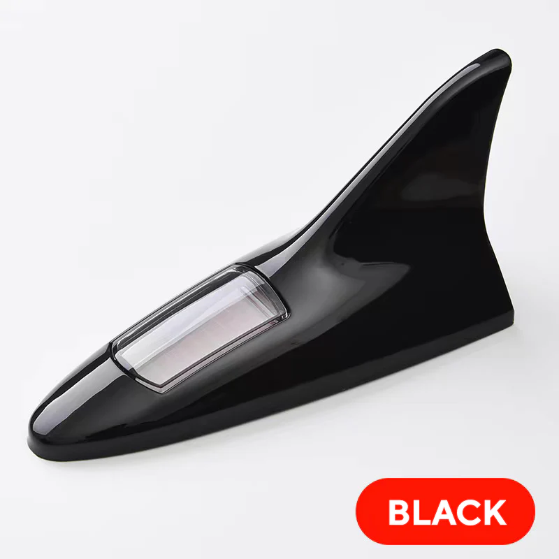 Solar Powered Shark Fin Antenna with LED Warning Light - Image 5