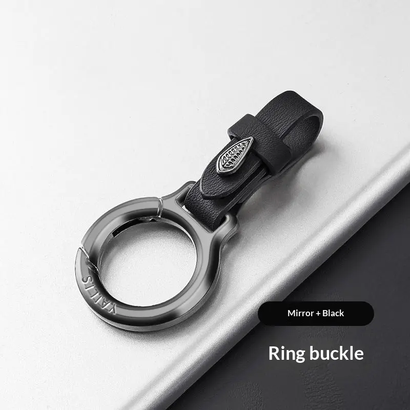 Upgraded Stylish & Anti-Lost Zinc Alloy Keychain with Leather Strap - Image 6